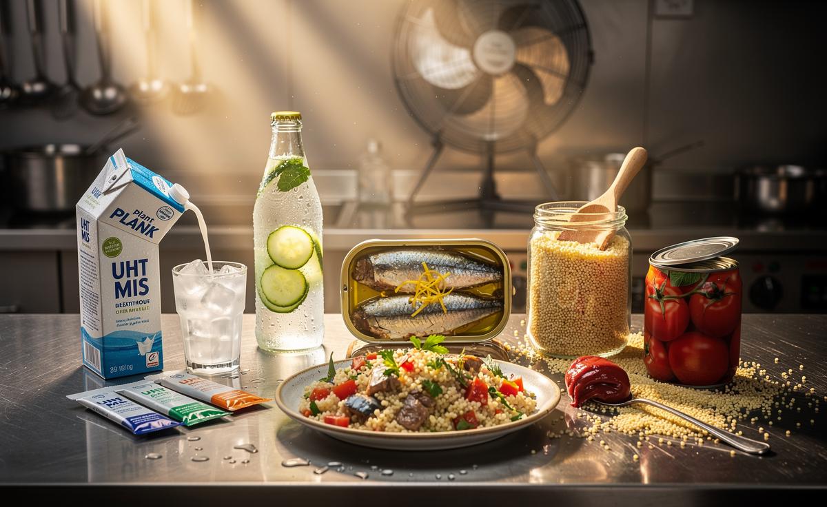 Five pantry staples chefs rely on during heatwaves above 35°C, according to emergency planning data.